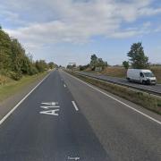 One motorhome was travelling westbound, before veering onto the eastbound carriageway and colliding with the other.