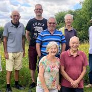 St Andrew's Church in Witchford's graveyard manager George Jellicoe and his team (pictured) have made the area one that is now a beauty and a haven for wildlife.