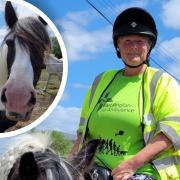 Andrea Mellor, from Soham, rode her horse Candy (pictured) 100 miles in June, raising £110 for East Anglian Air Ambulance.