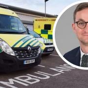 Tom Abell (inset) will look to improve the East of England Ambulance service after he was appointed its chief executive.