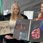 Art students from Thomas Clarkson Academy's sixth form went to Ely Cathedral to see artist Sara Shamma's work in response to the plight of Yazidi women and girls.