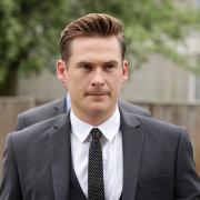 Blue singer Lee Ryan tells Peterborough Magistrates Court he has ‘no money’ as he gets driving ban. Pictured here from a court appearance in 2014.