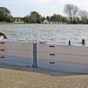 New flood defence barriers to be installed at Welney by the Environment Agency.