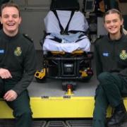 East of England Ambulance staff members Ben Hawkins and Chloe Spencer will take on a 100mph zipline to raise money for The Ambulance Staff Charity (TASC)