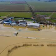 Racing at Huntingdon Racecourse was cancelled for the second time in a month after flash flooding had hit the area.