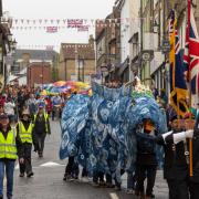 Eel-izabeth, the new Ely eel, marked the Platinum Jubilee in Ely with a parade through the city, during the first eel day in three years.
