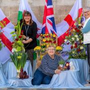 The flower arrangements honouring The Queen at Ely Cathedral, created by 'talented' local flower arrangers, reflect key events, interests and pursuits in her life.