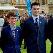 Emily Pieters, Abigail Stubbs, Rory Donoghue and Joe Harris of 1094 Ely Squadron Royal Air Force Air Cadets met HRH Prince Edward at Buckingham Palace to receive their gold Duke of Edinburgh Awards.