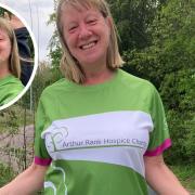 Sarah Mappledoram and husband Paul Roe (inset) will take on a 96-mile walking challenge over six days across Scotland for Macmillan Cancer Support and the Arthur Rank Hospice Charity.