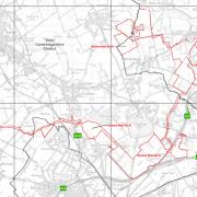 This image offers an indication of the scale of the proposed Sunnica scheme straddling East Cambridgeshire and West Suffolk.
