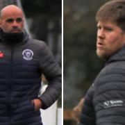 Matt Clements (left) and Lloyd Groves (right) will take charge of their first match this weekend since being appointed joint managers at Soham Town Rangers.