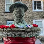 A knitted soldier was spotted on top of a postbox on Waterside, Ely ahead of Remembrance Sunday.