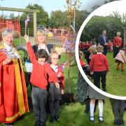 Students and staff at Spring Meadow school in Ely have planted a tree as part of the Queen's Green Canopy campaign.