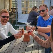 Dozens of pints were pulled and enjoyed by outdoor punters at The Three Pickerels in Mepal over the weekend.