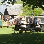 The picnic and play area at Farmland Museum and Denny Abbey in Waterbeach, which will reopen this month.