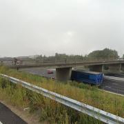 A man in his 30s has died this morning (February 26) after falling from a bridge on the A14 between Histon and Milton.
