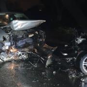 An NHS worker was seriously injured in a four car pile-up on the A142 on Monday (January 11).