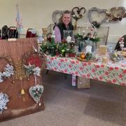 Several stalls at the Christmas Craft Fair in St Andrew's Church sold Christmas decorations and provided festive cheer.