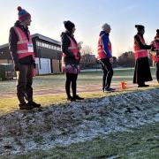 One winter event that has taken place in Littleport is the parkrun. Pictured are parkrun volunteer marshals and run directors at the pre-start briefing.