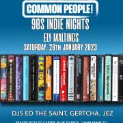 Common People 90's Indie Night poster. Credit: Indie Nights.