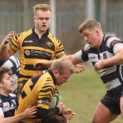 Paul Dewey under pressure in Ely Tigers' league defeat at Cantabrigian.
