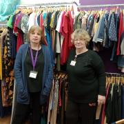 Charlotte Franklin, manager, and Glenda Harley, assistant manager, in the Ely Scope shop.