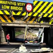 Ely railway bridge has been hit for a second time in as many weeks.
