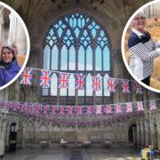 Ely Cathedral's Lady Chapel was decorated with Union Jack flags for the King's Coronation. 