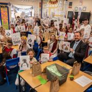 Pupils at Millfield Primary School in Littleport took part in a Coronation drawing competition organised by Bovis Homes