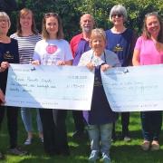 Nellie's Community Cafe in Sutton donated money to the Royal Papworth Hospital Charity and Friends of Sutton School (FOSS).