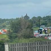 Magpas Air Ambulance attends a multi-vehicle collision near Wilburton