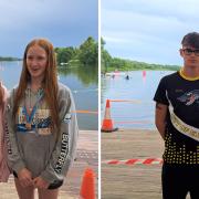 Megan Clarke, Bella Pillow and Daniel Kendall were three of the five Ely swimmers to take part in the Open Water Championships.