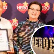 The Ely Hero Award winner Wayne Bent with Deputy Lieutenant of Cambridgeshire, Sue Freestone.
