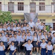 Peter Harris held a Memorial Classical Concert at the Centre for Children's Happiness in Cambodia.