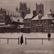 December 26 1906 - snow in Ely market.