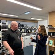 Lucy Frazer has visited businesses in East Cambridgeshire.
