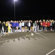 The netball players raised money for Children in Need.