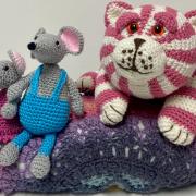 Ely’s very own Secret Yarnbomber donated a crochet Bagpuss to help raise money for Babylon ARTS.