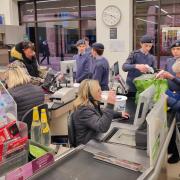 Ely's air cadets were busy in the run up to Christmas helping shoppers pack their shopping bags at Waitrose supermarket.