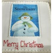 The woman left the cake, which had a photo of The Snowman on and read ‘Merry Christmas’ at Vera James Care Home.