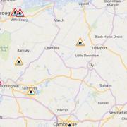 There are currently several flood warnings in Cambridgeshire in the aftermath of Storm Henk yesterday (Tuesday, January 2).