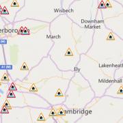 There are currently several flood warnings in Cambridgeshire, including 16 red flood alerts, following heavy rain last night (January 4) and Storm Henk on Tuesday (January 2).