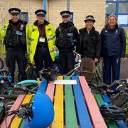 The bike marking which took place at King's Ely.