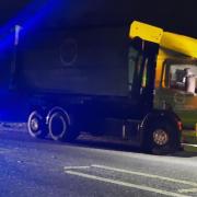 Police discovered this stolen Scania lorry last night on the A142 at Witchford in Cambridgeshire on February 28. 