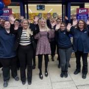 Some of the staff team at the new B&M in Ely