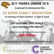 The club are raising money for two cancer charities.