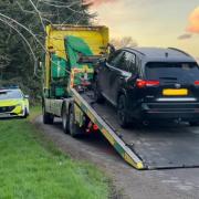 A stolen vehicle whose number plates had been changed in a bid to hide it from police was recovered in Soham.