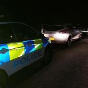 Cambridgeshire Police officers pulled the driver over in Wilburton.