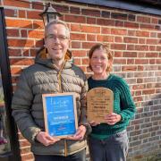 Emma and Neil Punchard, owners of Mill Farm Eco Barns in Winterton-on-Sea, Norfolk, were named winners of the Ethical, Responsible and Sustainable Tourism Award
