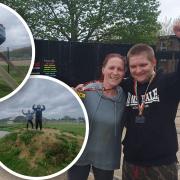 Earlier this month, the pair took part in a playground assault course with 30 obstacles in Waterbeach.
